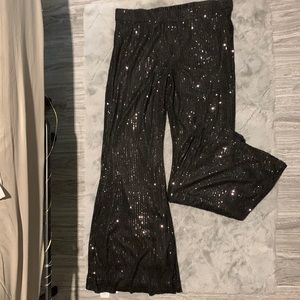 Never Worn Black Sequin Trouser Style Pants